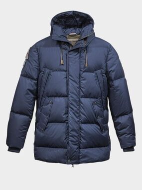 Dolomite Men’s Navy Quilted Hooded Puffer Jacket